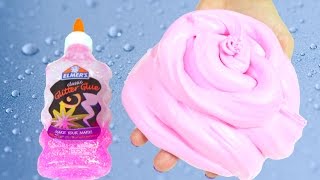 Elmers Glue Fluffy Slime Without Borax  How to Make Fluffy Slime With Elmers Glue No Borax [upl. by Ignatia]