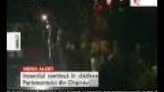 Moldova Parliament on fire Realitatea TV [upl. by Ettereve]