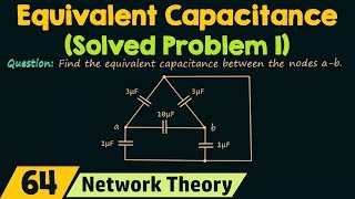 Equivalent Capacitance Solved Problem 1 [upl. by Pandora]