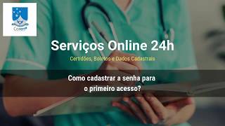 Emissão de Certidão nos Serviços Online 24h  CorenRJ [upl. by Gretchen]