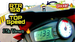 Apache RTR 150 Top speed  Top run  Express highway  Operthibo’s Vlog [upl. by Epoillac]