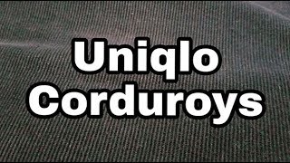 Corduroy  A Brief Overview and Uniqlo Review Fall 2018 Style Essential [upl. by Broida810]