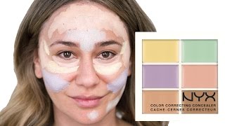 How To Use The NYX Color Correcting Palette  Get a Flawless Look [upl. by Kordula]