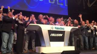 Collision leaders ring the Nasdaq closing bell from New Orleans [upl. by Ybrek321]