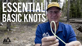 5 Essential Basic Knots  Knot Tying for Beginners  OSMEtv [upl. by Nilram760]