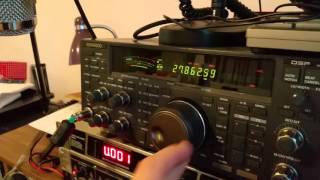 Kenwood TS 870 with cheap RTL dongle SDR 26TM142 [upl. by Mellicent]