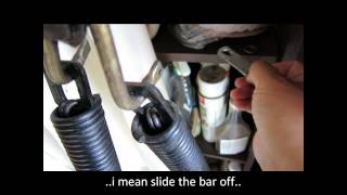 Replacing Garage Side Extension Spring on an Old One Piece Garage Door [upl. by Guadalupe562]