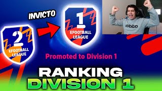 PERDIENDO el INVICTO en RANKING División 1 😱⚽  EFOOTBALL 2024 Mobile [upl. by Anolahs334]