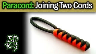 Simple Paracord Joining Cords amp 2color Snake Knots [upl. by Argile]