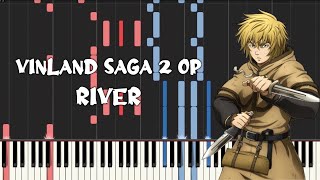 Vinland Saga Season 2 Op  River by Anonymouz Piano Tutorial amp Sheet Music [upl. by Attej]