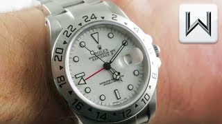 Rolex Explorer II Polar 40mm Tritium Dial 16570 Luxury Watch Review [upl. by Marleah]