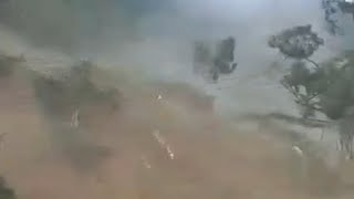 LiveLeak  Brutal Landslide [upl. by Alegnatal]