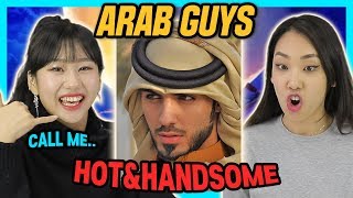 Korean Girls React to MOST HANDSOME ARAB GUYS [upl. by Reba991]