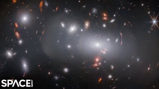 Timetraveling James Webb Space Telescope sees galaxy 3 times in same observation  See it in 4K [upl. by Eldnik]