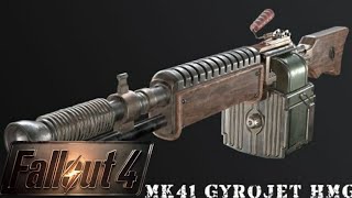 Mk41 Gyrojet HMG  Fallout 4 mod [upl. by Suryc]