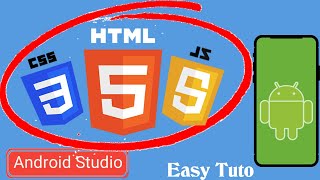 Android Application With HTMLCSSJS  Android Studio Tutorial [upl. by Haskell]