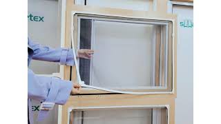 Amazing Magnetic window screen Installation Guide [upl. by Anitnemelc]