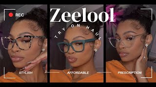 ZEELOOL Eyeglasses TRY ON REVIEW  Affordable amp Trendy Perception Glasses  Blue Light Protection [upl. by Elreath]