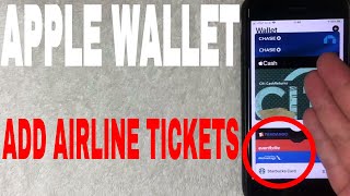 ✅ How To Add Plane Tickets And Show Tickets To Apple Wallet 🔴 [upl. by Cupo]