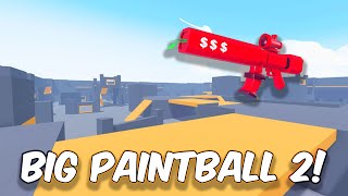 Roblox BIG Paintball 2  2 Rounds on Orange Box with Nukes [upl. by Eatnom]