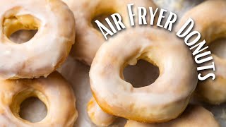 Pillowy Air Fryer Glazed Donuts [upl. by Etnomed]