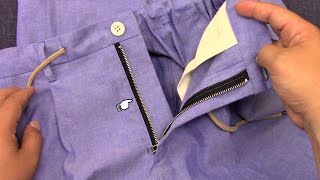 How to sew a fly front zipper [upl. by Meingoldas]