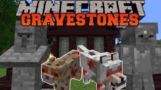 Minecraft  GRAVESTONES WITHER DUNGEON GRAVEYARDS NEW VILLAGER Mod Showcase [upl. by Landel552]