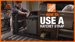 How to Use a Ratchet Strap  The Home Depot [upl. by Kletter]