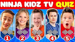 Ninja Kidz TV Quiz Challenge  Guess Youtuber Song  Payton Bryton Paxton Ashton [upl. by Hairu670]