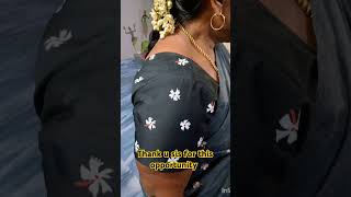 My fabric painting work video painting saree blousedesign blouse short trending aari [upl. by Teressa]