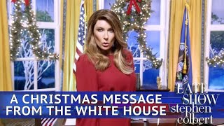 White House Christmas Message Featuring Melania Trump [upl. by Aelram634]