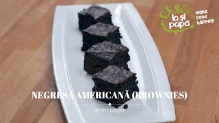 Negresă Americană  Cum se fac Negresele  Brownies  Reteță Negresă Americană  IașiPapă [upl. by Gnus]