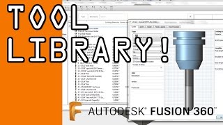 Fusion 360 Tool Library Tutorial  FF58 [upl. by Oirramaj968]