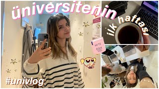 ÜNİVERSİTENİN İLK HAFTASI  univlog [upl. by Anoik]