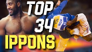 Teddy Riner Top 34 Ippons [upl. by Arbmahs]