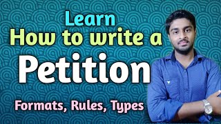 How to write a petitionrulesformattype with exampleHow to file a petition [upl. by Gretna]