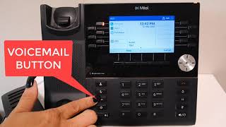 Mitel 6930 Handset  Voicemail  Setup Retrieve Messages [upl. by Ahsote]