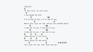 At The Cross  Chris Tomlin CHORDS amp LYRICS 1st CAPO [upl. by Gschu681]