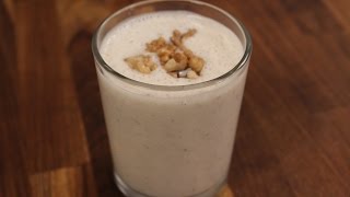 Banana Smoothie  Sanjeev Kapoor Khazana [upl. by Oniluap]