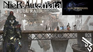 Final Fantasy XIV  NieR Automata FULL RAID  The Copied Factory Machinist [upl. by Mackoff]