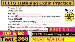 IELTS Listening Practice Test 2023 with Answers Real Exam  368 [upl. by Notnel]