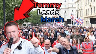 Tommy Robinson leads protest against twotier policing [upl. by Walton]