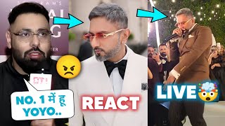 YO YO HONEY SINGH VS BADSHAH ‼️ YOYO REACT 🔥 HONEY SINGH LIVE PERFORMANCE 🤯 [upl. by Ilatan]