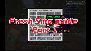 Minecraft Fresh Smp guide part 1 [upl. by Assetan]