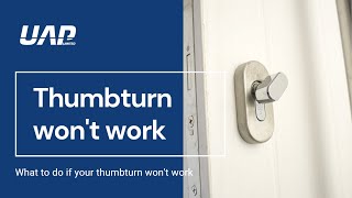 Troubleshooting Thumbturn wont Work [upl. by Goldsworthy]