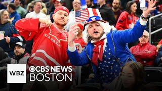 4 Nations Final electrifies fans from United States Canada in Boston [upl. by Aliac700]