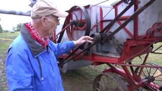 1920s Avery wheat threshing machine powered by steam engine at Schumacher Farm [upl. by Igal]