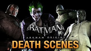 Batman Arkham Origins  Game Over Death Scenes [upl. by Natan]