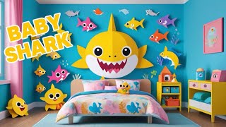 Five Baby Sharks Swimming One Day nurseryrhymes kidssongs babysongs babysharkdance [upl. by Aldin460]