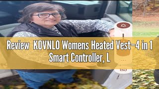 Review KOVNLO Womens Heated Vest–4 in 1 Smart Controller Lightsout Design Lightweight Heating Ve [upl. by Hazen738]